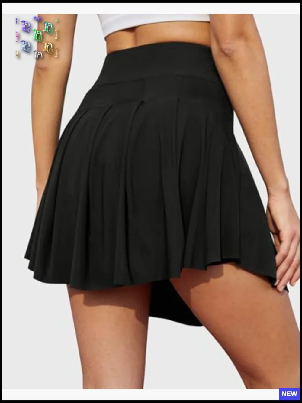 Tennis Skorts for Women High Waist Pleated Athletic Skirt with Shorts Pockets